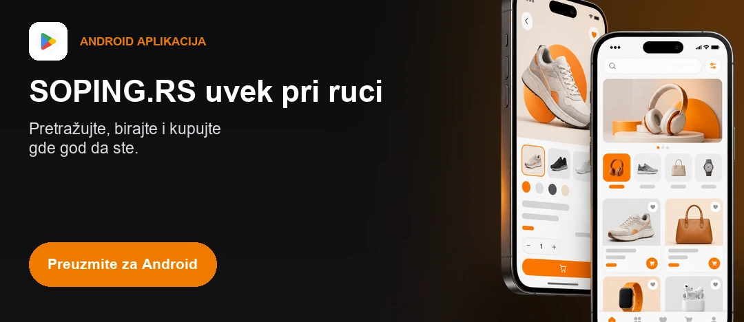 SOPING.RS uvek pri ruci - Pretražujte, birajte i kupujte gde god da ste. Preuzmite za Android.
