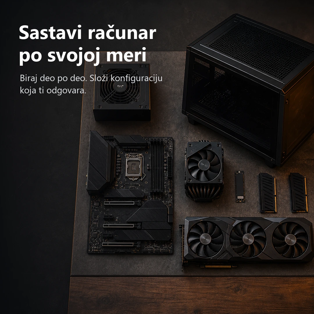 Sastavi računar po svojoj meri - Biraj deo po deo. Složi konfiguraciju koja ti odgovara.
